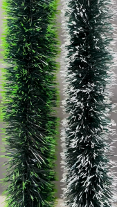 EOSM ตกแต่งคริสต์มาส Christmas Garland Home Party Wall Door Decor เครื่องประดับต้นคริสต์มาสแถบ Tinsel พร้อมพวงหรีด Bowknot