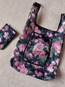 Large Foldable Encrypted Nylon Shopping Bag Eco-friendly Vegetable Buying Cloth Bag Hand-held Bag Fresh Style Household Storage