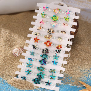 ชุดสร้อยข้อมือยืดทูปลาดาวเต่า 12 ใหม่ (สีสุ่ม)