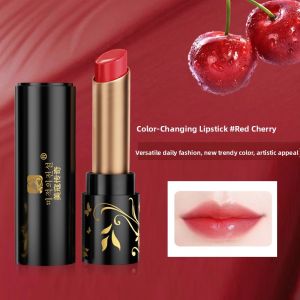 Carrot Sensory Temperature Changing Lipstick Long Lasting Moisturizing Non-Stick Cup Red Cherry Color Universal Womens Lip Gloss