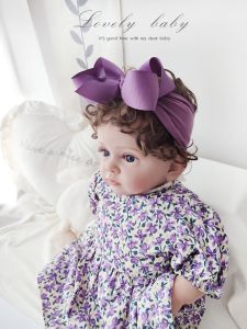 Korean Style Baby Girl Headband with Butterfly Knot Ear And Forehead Protector Warm Spring Autumn Essential Infant Accessory