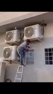 【COD】Plastik Pembersih AC /Plastik Cover AC /Kantong Cuci AC Air Conditioner Cleaning Cover Waterproof Penampung Air AC