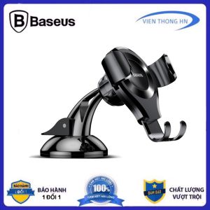 Giá đỡ điện thoại trên ô tô Baseus - Đế giữ đt xe hơi siêu chắc chắn xoay 360 độ dễ dàng tháo nhấc cho oto