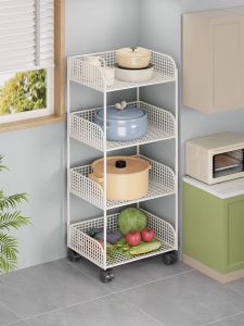 XUNHUAI | Mobile Multi-layer Storage Rack Home-use Wheeled