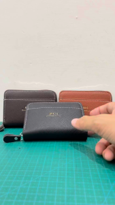 Dompet Uang Kartu Dengan Resleting Muat LM Emas BVEIS 13-2 PU Leather Tebal dan Kuat