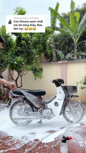 Ống nối dài súng rửa xe áp lực cao Kèm Bộ 4 Béc phun từ 0°- 40° và khớp nối nhanh Ren 14mm ( chọn bộ như hình )