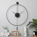 Nordic Style Creative Fashion Swing Wall Clock Retro Design Mute Clock for Home Living room Decor Bar Wall Clocks. 