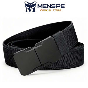 MENSPE Mens Belts High Elastic Nylon Belt Automatic Buckle Breathable Belt Outdoor Trendy Utility Waist Belts 120cm Adjustable Length Scratch Resistant Belts Casual Belt for Men Vintage Jeans Belt for Men