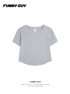 เสื้อยืดคอกลมแขนสั้นพิมพ์ลายสีพื้นสำหรับผู้ชายและผู้หญิงในช่วงฤดูร้อน สวมใส่สบาย ลำลอง ทรงพอดีตัว ทรงหลวม