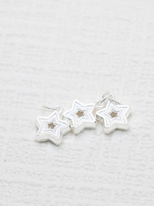 สร้อยคอ สร้อยข้อมือ ลูกปัด DIY ห้าแฉก สร้อยข้อมือ สีเงินแท้ S999 ห้อยเล็กๆ อุปกรณ์งานฝีมือ เครื่องประดับแฟชั่น