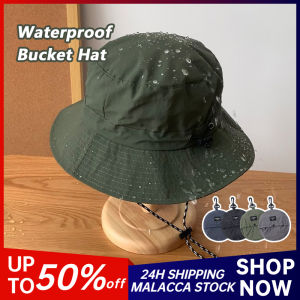 Quick-Dry Fisherman Hat with Strap Camping Topi Summer Bucket Hats Outdoor Mountaineering Caps Sun Protection Fishing Cap