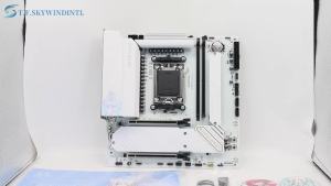 JGINYUE | JINGYUE B650M Snow Dream Motherboard AMD AM5 Socket DDR5 PCIe 4.0 2.5G LAN 19-Phase M-ATX White Ryzen 7000/8000/9000 ARGB