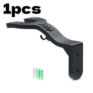 1/2PC Wall Mount Motorcycle Helmet Hook Racks Multifunctional Home Luggage Jacket Holders Black Sports Gear No-Drill Safe Hook