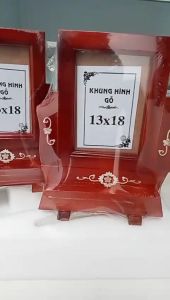 Khung ảnh thờ gỗ 13x18 có chân đế  nhỏ gọn đẹpbền chắc chắn ai màu nâu và đen