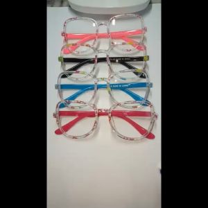 ANTIRADIASI - Kacamata Anak Anti Radiasi Model Kotak Oval Hexagonal Gaya Lucu Unik Melindungi Mata Sinar Biru Tv Hp Komputer Laptop Anti Debu - FREE CASE