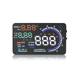 RYSJM | Màn Hình Hiển Thị HUD Trên Kính Lái Xe Hơi A8 OBD2 EOBD LED Với Đồng Hồ Tốc Độ Nhiệt Độ Nước Đồng Hồ Vòng Tua Máy Đồng Hồ Điện Áp & Cảnh Báo Vượt Tốc