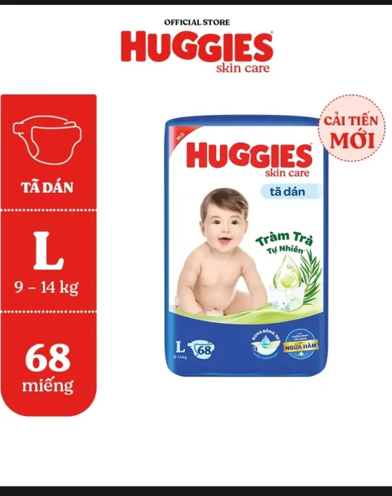 Tã dán huggies S88 M76 L68 XL62 XXL56