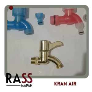 Kran Taman Plastik PVC Tembok Transparan 1/2" WARNA RANDOM