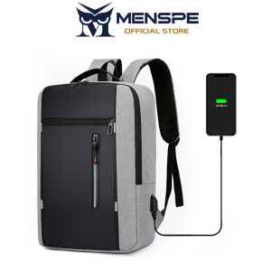 MENSPE Bag Men Laptop Backpack Travel Backpack Business Bag College Backpack USB Charging Casual Shoulder Bag Anti Theft Back Pack School Bag Camping Bag