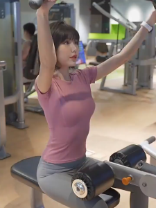 【sdle】 Yoga Sports T-Shirt Women Workout Gym Clothes Dri fit Shirt Breathable Sports Exercise Running