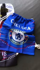 Tas Ransel Serut Club Sepakbola MAN UNITED CITY REAL MADRID ARSENAL DORTMUND LIVERPOOL CHELSEA Bahan Serat Nylon