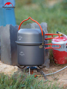 Portable Outdoor Camping Cooking Utensil Set Naturehike Aluminum Alloy Stove Pot Pan Combo Wilderness Picnic Equipment Supplies