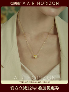 Air-Horizon Pure Silver Snake Pendant Necklace Womens Fashion Jewelry Lockbone Chain Three Circles Full Drill Luxury Light