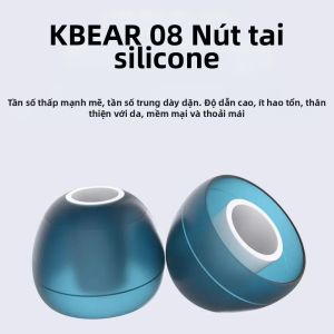 KBEAR | KBEAR 08 Tai Nghe Silicon Cách Ly Tiếng Ồn Phù Hợp Phổ Biến Với Kích Cỡ S/M/L Tương Thích Với Tai Nghe KBEAR KZ Airpod Tai Nghe Nhét Tai