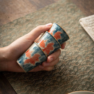 Antique Style Hand-painted Glazed Teacup