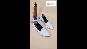 DALLEYA COLLECTION - Mauren Flat Shoes Balet Wanita Casual Polos Hitam Putih Moka