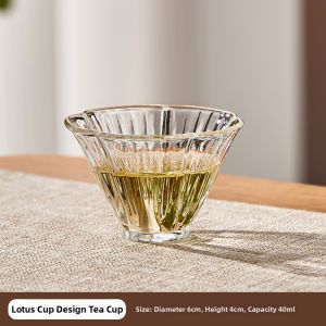YAGANG | Household Gongfu Tea Cup Heat Resistant Borosilicate Glass Japanese Style