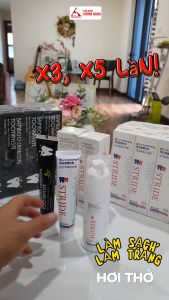 Kem đánh răng Nhật bản làm trắng Stride làm sạch vết ố than hoạt tính Minh House