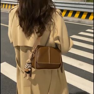 Carlio Korean Style Women Fashion Sling Bag Retro Office Handbag Beg Tangan Wanita Light Brown WHB0017