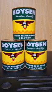 BOYSEN Premium Quality Lacquer Primer Surface/Lacquer Spot Putty/Plasolux Glazing putty 1L