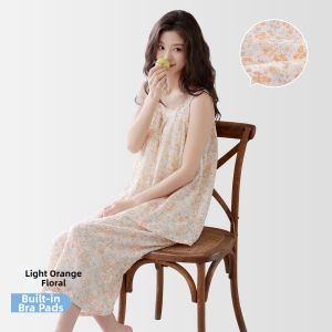 Cloud Cotton Padded Outdoors Wearing Ladies Cami Top Sleepwear
