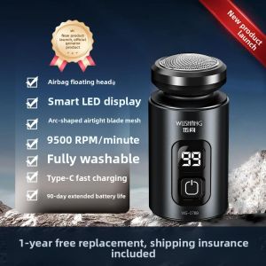 MONLEYTA | Portable Electric Shaver For Men German Design Mini Size Shaving Razor Washable Blade Global Voltage Universal Warranty 24 Months