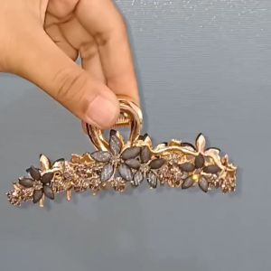 Jepit Rambut Korea Premium Mewah Jedai Besar Kristal Manik Zirkon Fashion Wanita Elegan High Quality Motif Baru