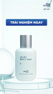 Nước Cân Bằng Da oh!oh! BHA 2% Toner 75ml