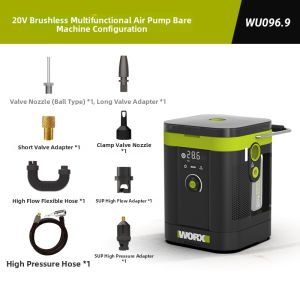 Worx | High-pressure Inflation Pump For Outdoor Camping and Car Use