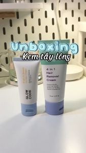 Kem Tẩy Lông GlowCode Rau Ma 4 In 1 Hair Removal Cream Giúp Lông Mọc Thưa Cấp Ẩm Sáng Da 70g