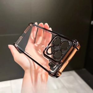 Ốp Lưng Silicon Xiaomi Mi 15T/15T Pro Chống Sốc Bảo Vệ Camera Trong Suốt Mạ Viền Bốn Góc