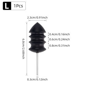 Pointed Tip Leather Burnishing Tool Black Ebony Wood Leather Craft Edge Burnisher Electric Polished Tip Head DIY Rotary Tools