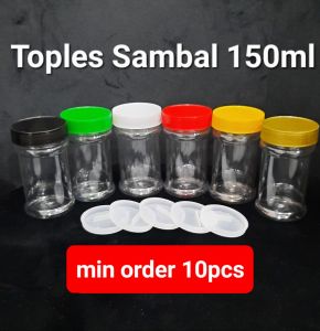 Harga 10pcs Toples SAMBAL 150ml PET Toples 150ml