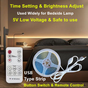 Angelila 5V COB đèn Dải LED với nút công tắc và từ xa sử dụng rộng rãi như giường chiếu sáng đèn nền TV phòng vui chơi ánh sáng và tự làm ánh sáng (9 màu sắc cho bạn lựa chọn)