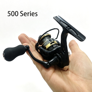 Ultralight 13BB Compact Spinning Reel 500/800 135g Mini Fishing Reel Small 5.2:1 Metal Spool for Winter Ice Fishing Finesse