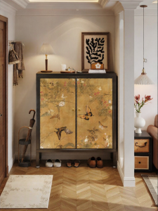 MEISD | Vintage Style Steel Shoe Storage Cabinet