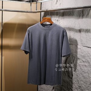Washed Vintage American Style Cotton T-Shirt Mens Loose Fit round Neck Short Sleeve Fashionable Summer New Arrival