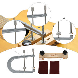 สะพานกีตาร์อะคูสติกติดตั้ง CLAMP Bridge Caul CLAMP ractical กีตาร์สะพานซ่อมเครื่องมือบํารุงรักษาสําหรับ Luthier Guitar Maker