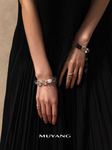 MUYANG | Muyang Bee Joyful Society Pea Shaped Bracelet Ethnic Style Summer Fresh Unique Luxury Light Weight Accessory Floral Pattern