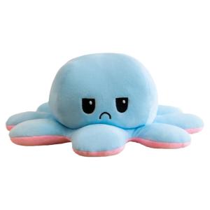 QIAOSHANG | Emotion Changing Double-Sided Flip Octopus Plush Toy